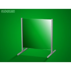 Partition, aluminium stand 100 x 100 cm