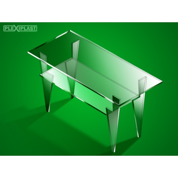 Plexiglass coffee table, larger