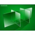Sneeze guard 180 x 80 x 75 cm (l x w x h)