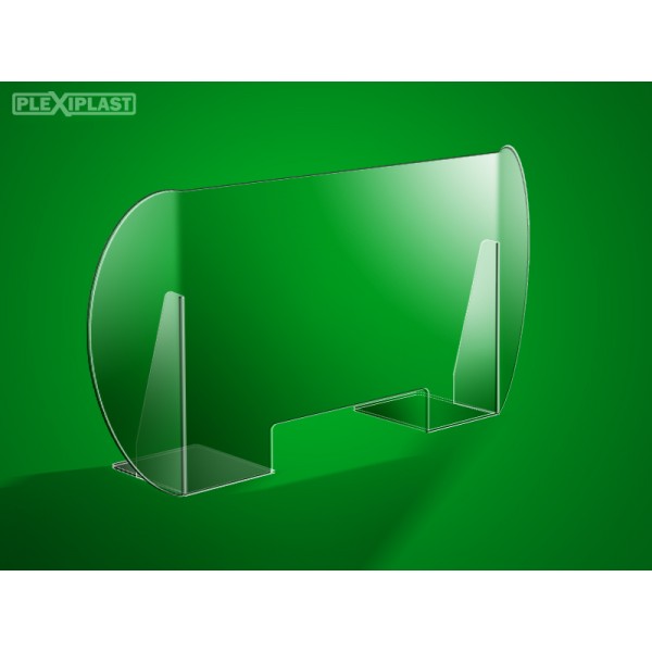 Sneeze guard, bent