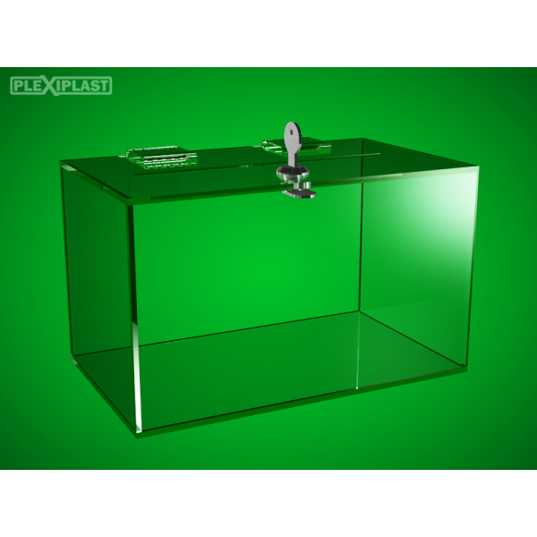Charity box, 250 x 150 x 150 mm