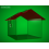 House-like moneybox with red roof