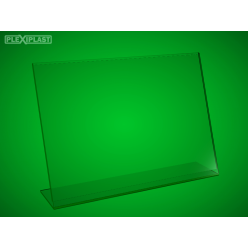 Plexisklový stojánek "L" A4 na šířku (5 ks)