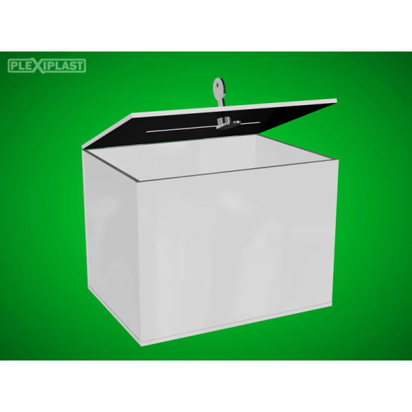 White (opal) moneybox 200x150x150mm