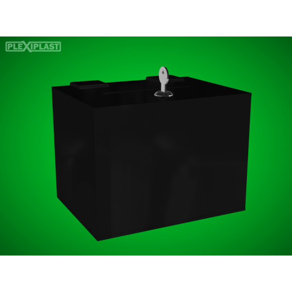 Black moneybox 200x150x150mm