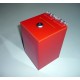 Red money box, size 100 x 100 x 150 mm