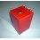 Red money box, size 100 x 100 x 150 mm