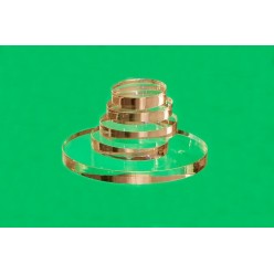 Oválný plastový podstavec 20 x 20 mm (Sada 10 kusů)