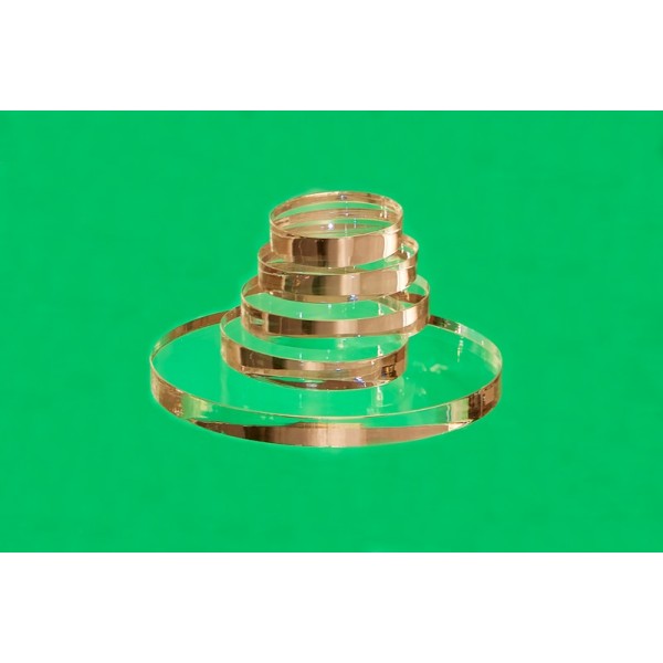 Oval plastic base 40 x 40 mm (Set of 10 pieces)