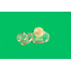 Oval plastic base 30 x 30 mm (Set of 10 pieces)