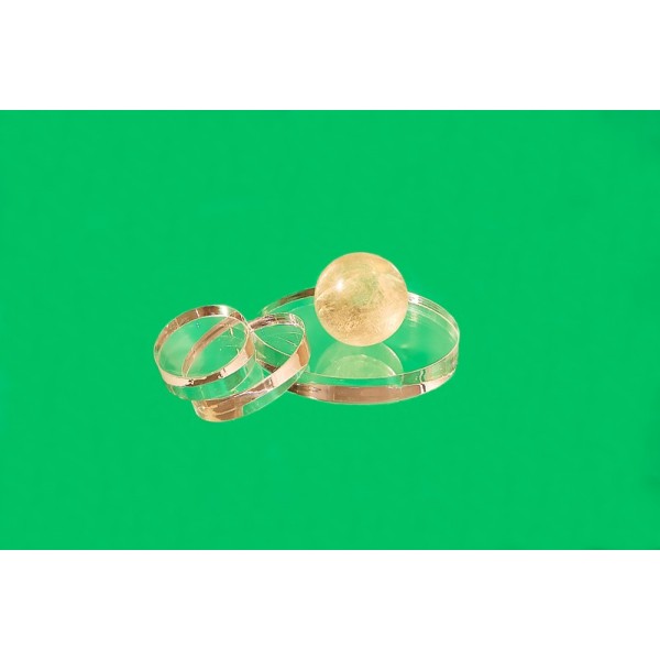 Oval plastic base 30 x 30 mm (Set of 10 pieces)