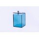 Light blue acrylic box, 120x120x170 mm