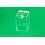 Clear money box 100 x 100 x 200 mm