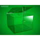 Clear money box 200x200x150 mm