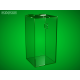 Tall money box, 150 x 150 x 200 mm, clear