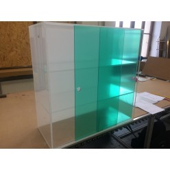 Plexiglass show-case 800 x 200 x 800 mm