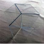 Plexiglass table - hexagonal shape