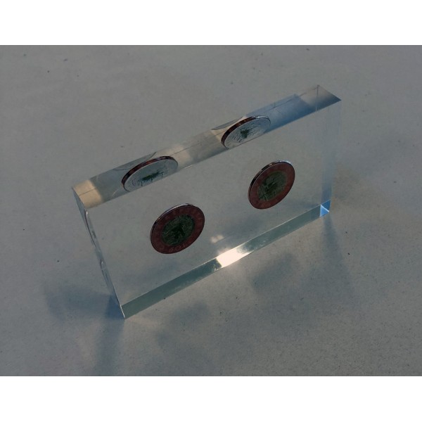 Laminated coins 2 - side by side